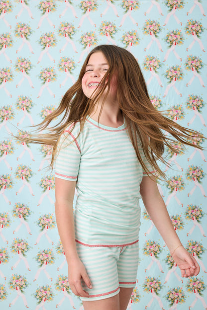 Adrian Valencia x PJS Striped Big Kid PJ Set