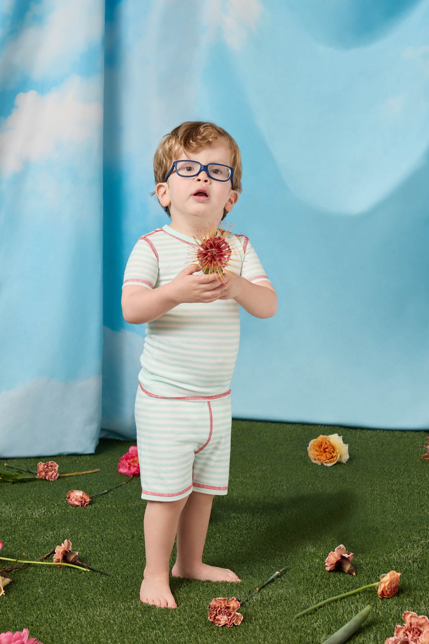 Adrian Valencia x PJS Striped Toddler PJ Set