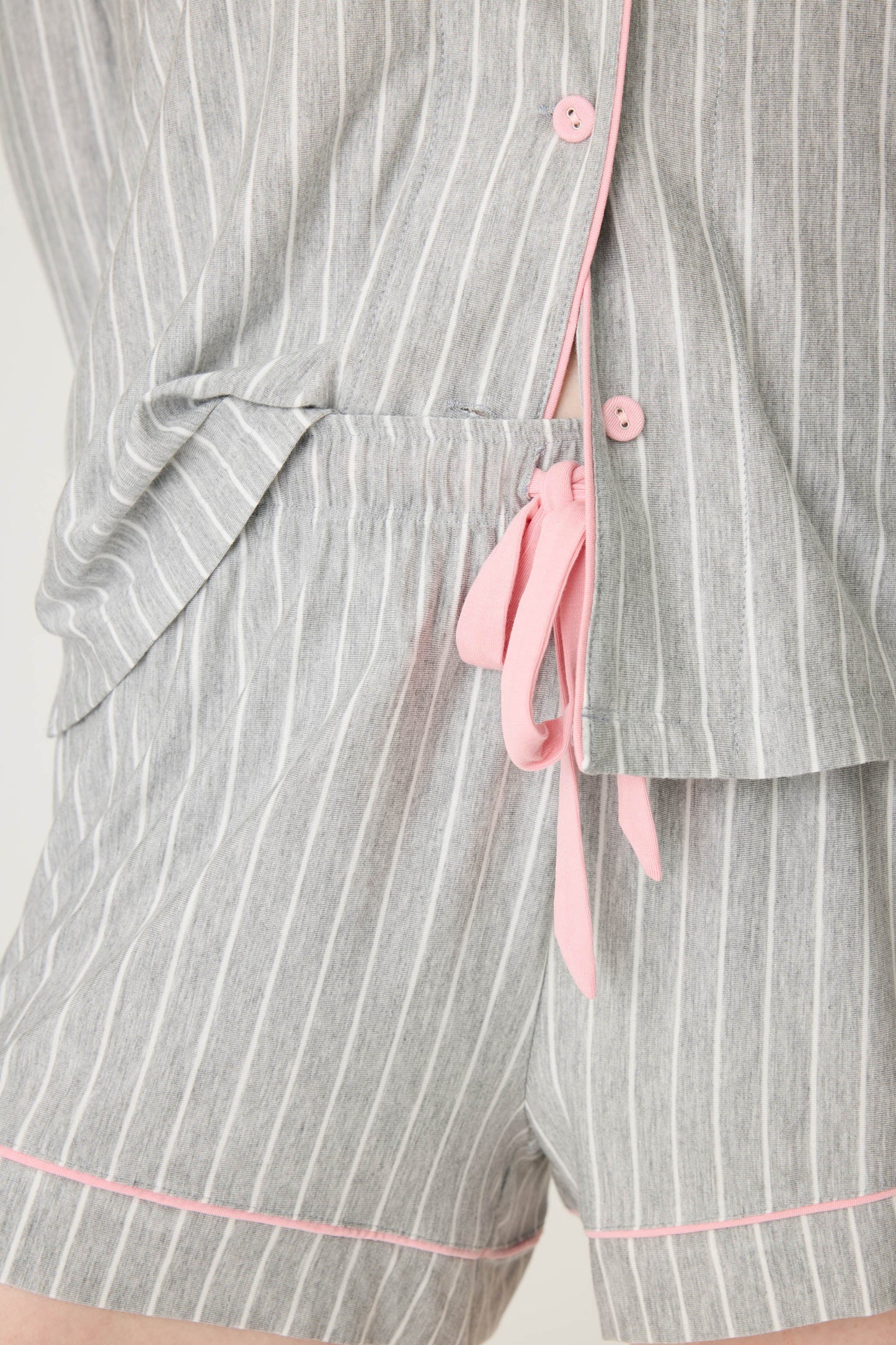 Lazy Days Pinstripe Sleep Shorts