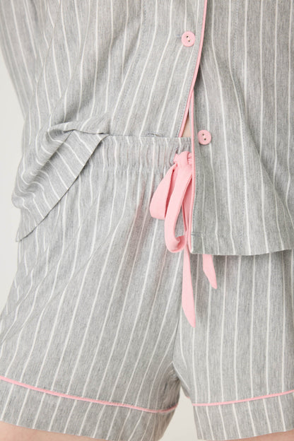 Lazy Days Pinstripe Sleep Shorts