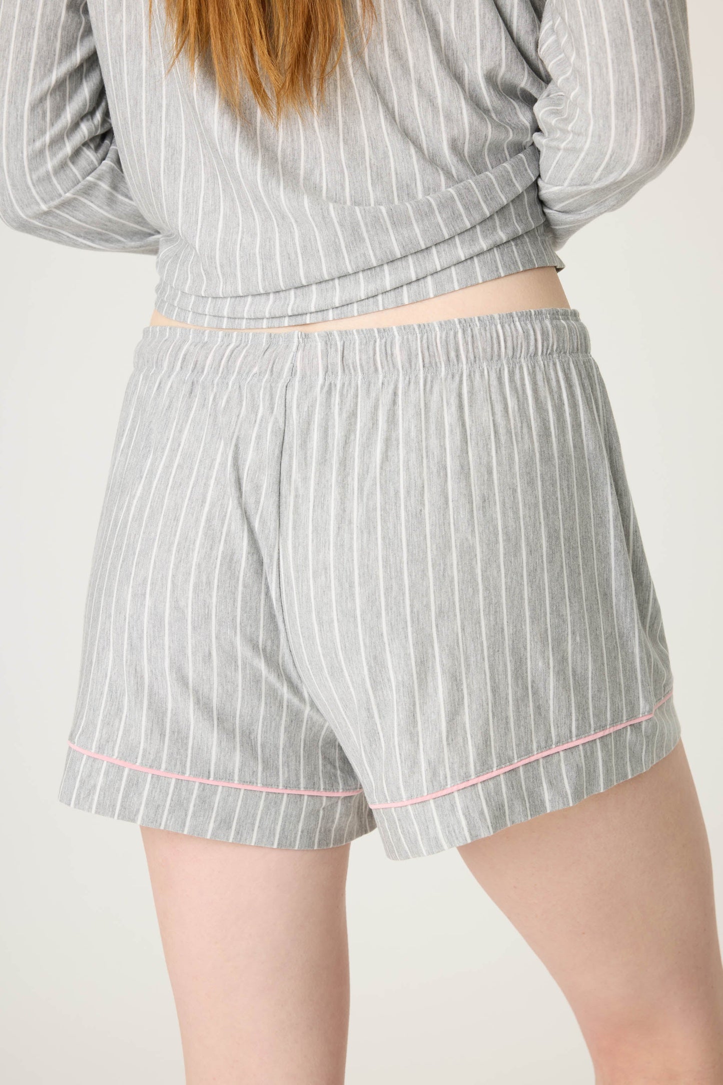 Lazy Days Pinstripe Sleep Shorts