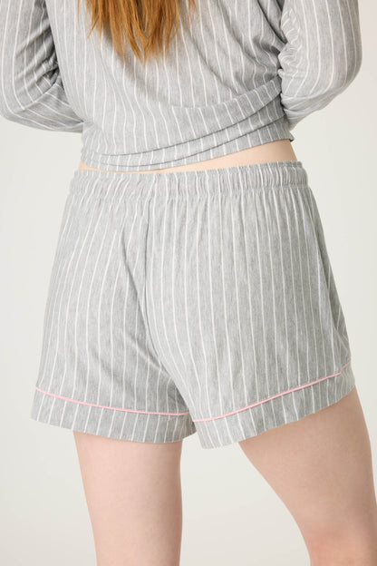 Lazy Days Pinstripe Sleep Shorts
