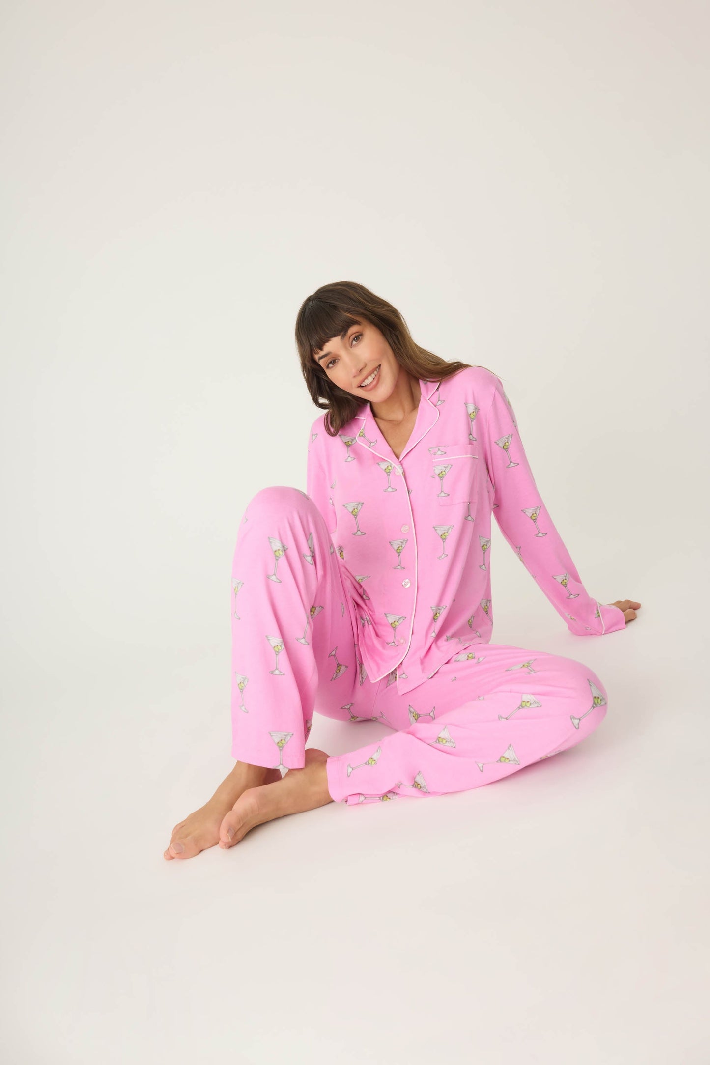 Playful Prints Drinks Pajama Top