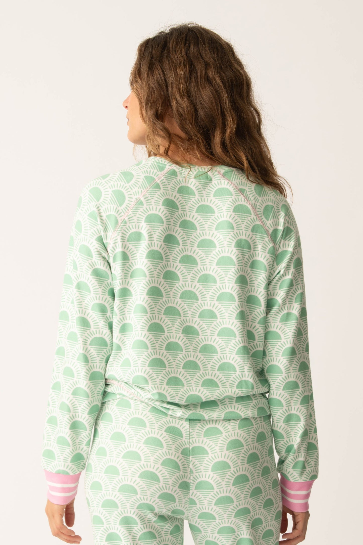 Peachy Party Courtside Long Sleeve Top