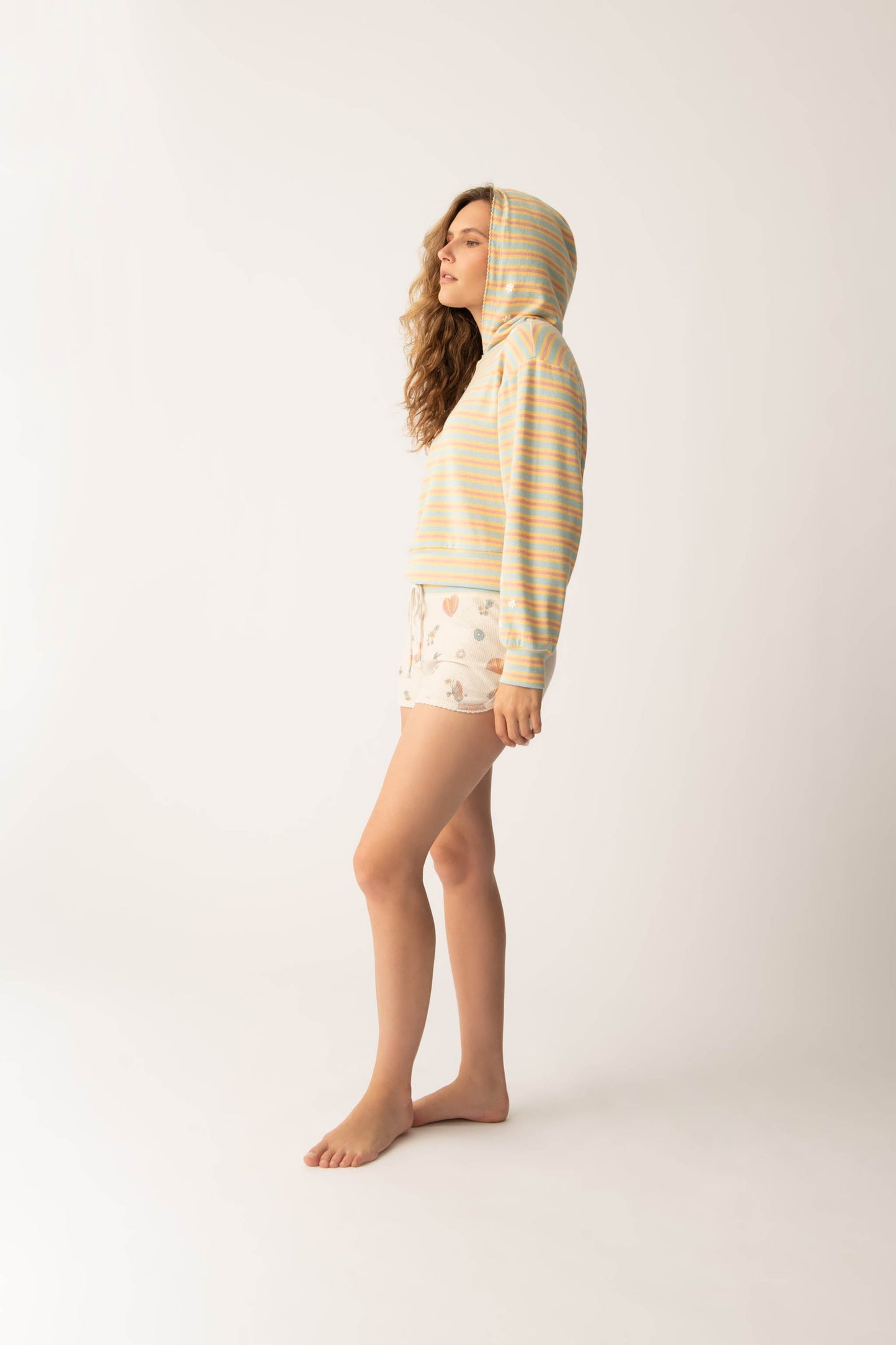 Sunshine On My Mind Multi-Striped Hoodie