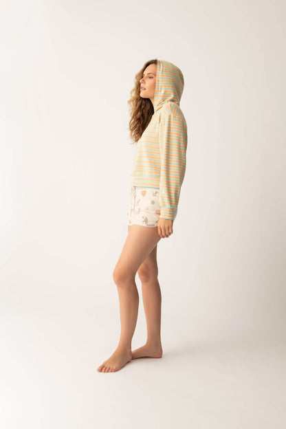 Sunshine On My Mind Multi-Striped Hoodie