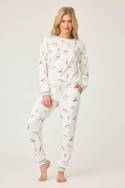 Catletics Cat Print Long Sleeve Top