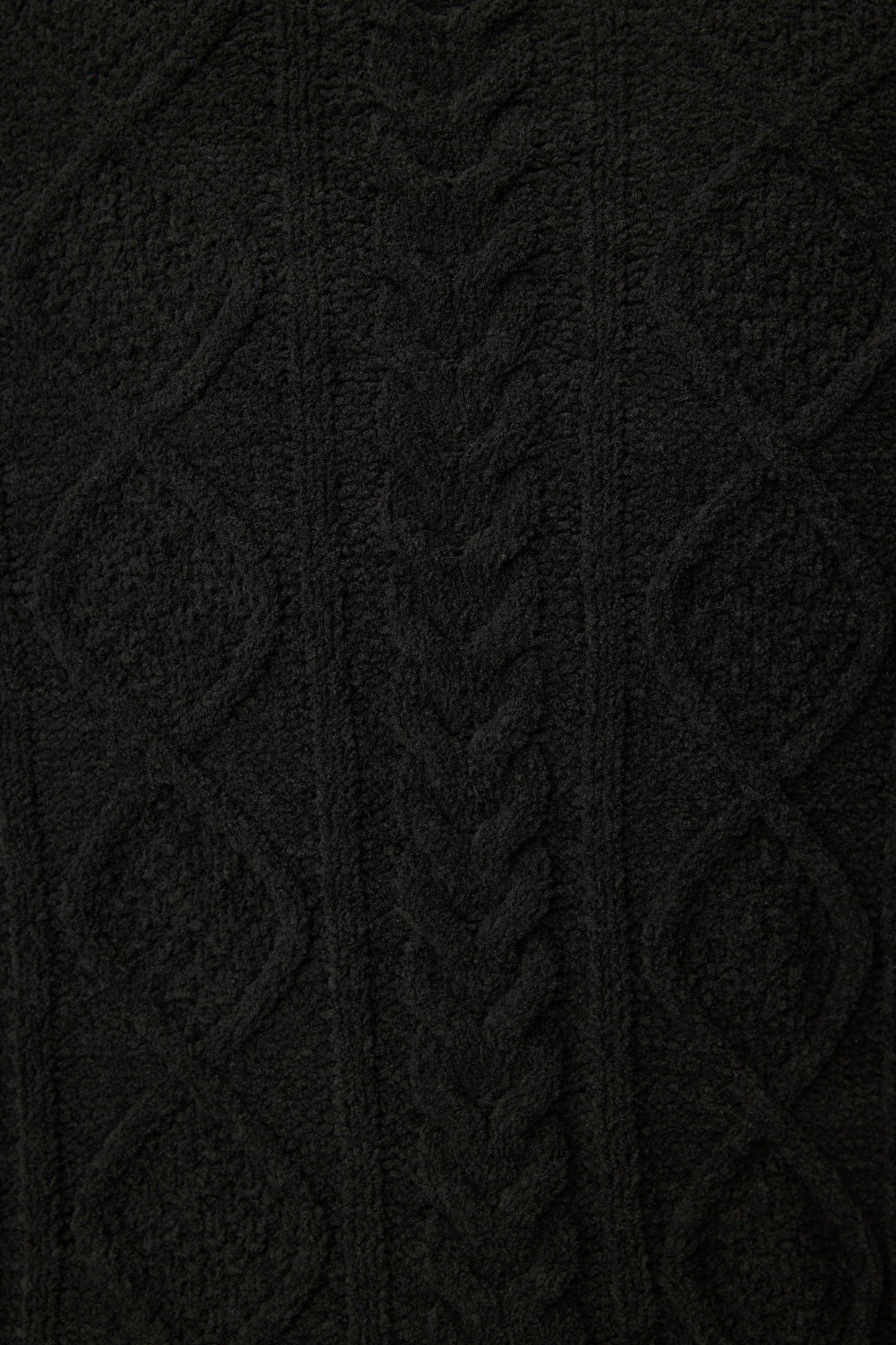 Chenille Cable Knit Open Leg Pants