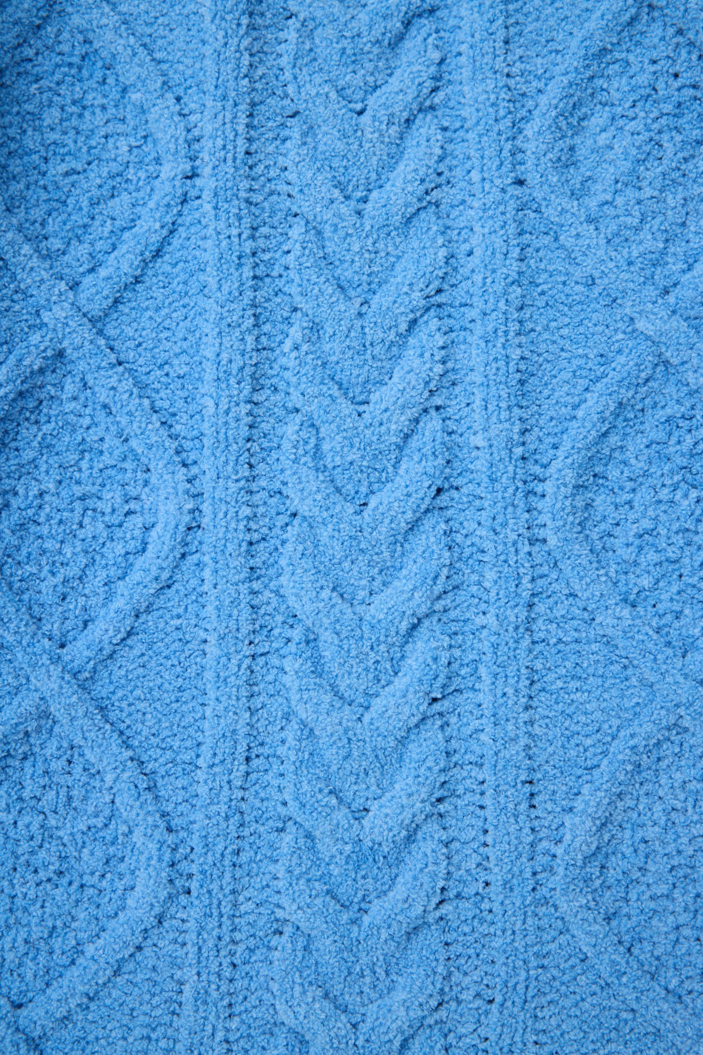 Chenille Cable Knit Open Leg Pants