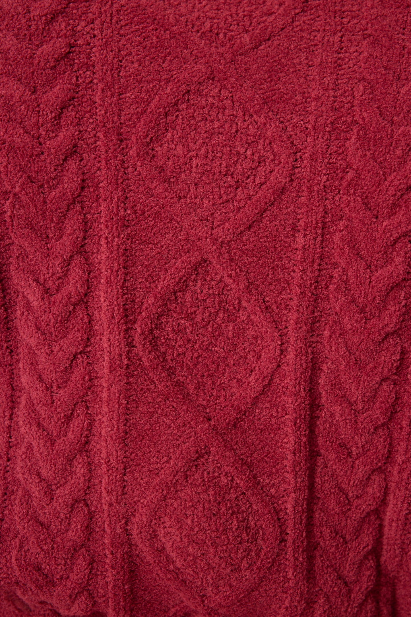 Chenille Cable Knit Robe
