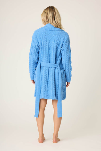 Chenille Cable Knit Robe