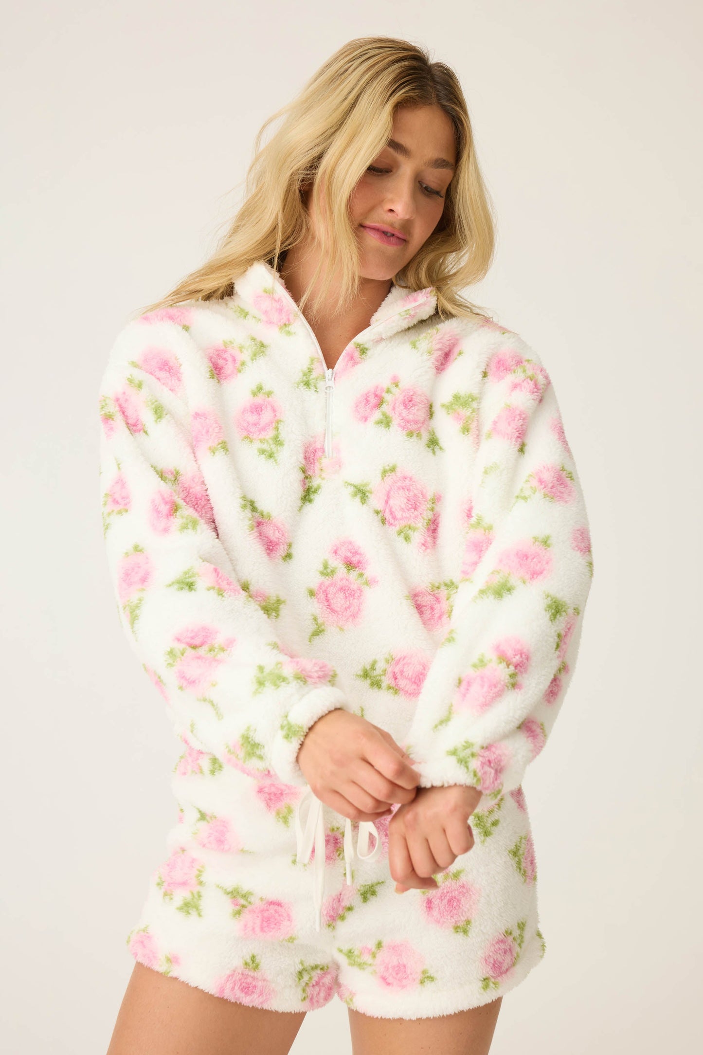Let's Get Cozy Floral Print Jacket