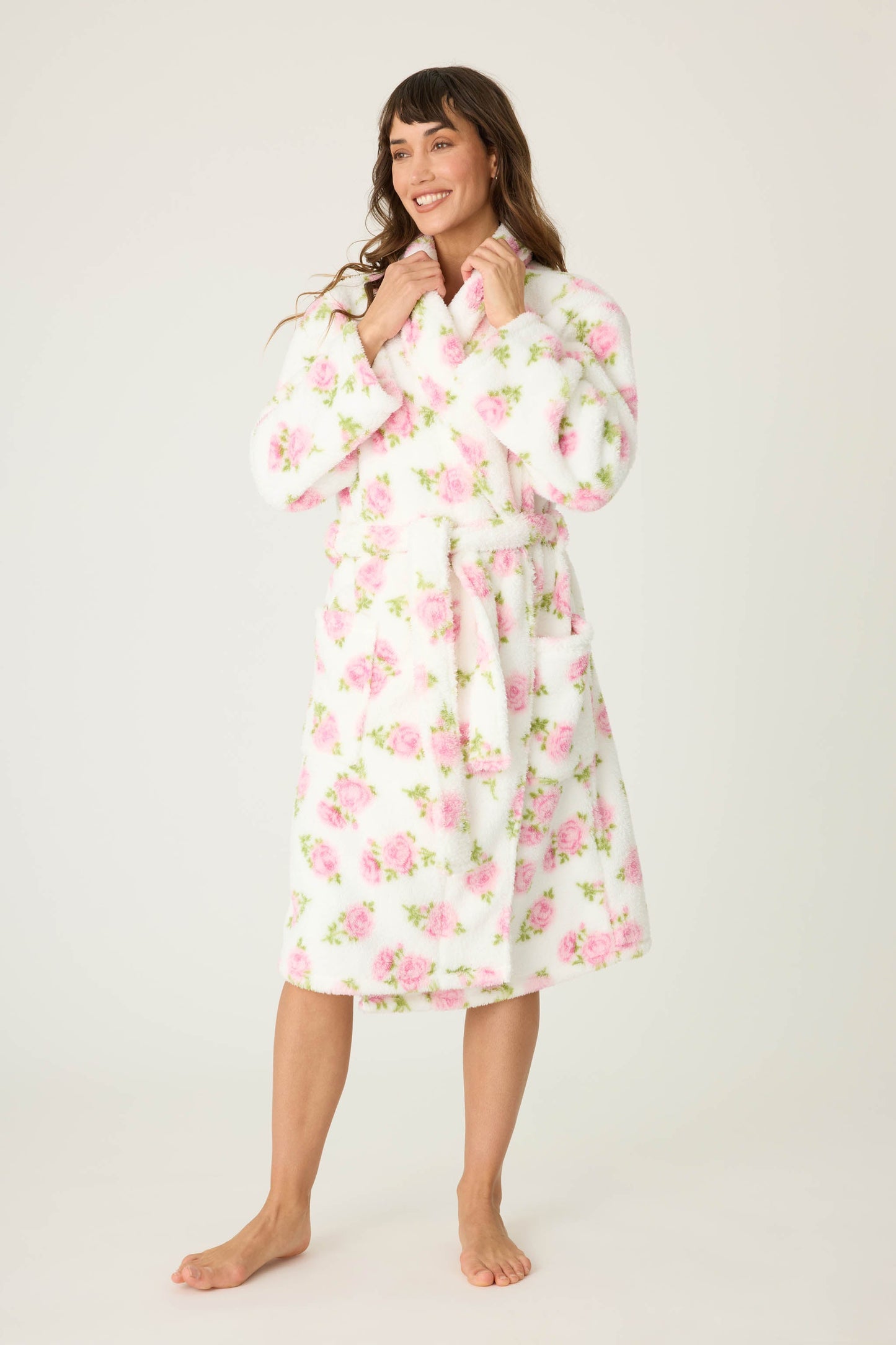 Let's Get Cozy Floral Print Robe