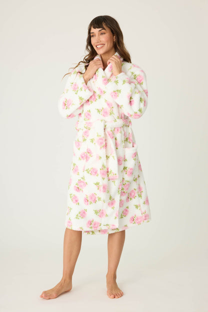 Let's Get Cozy Floral Print Robe