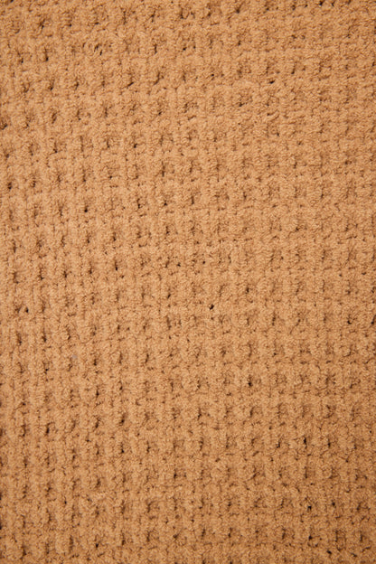Chenille Waffle Caramel Lounge Set