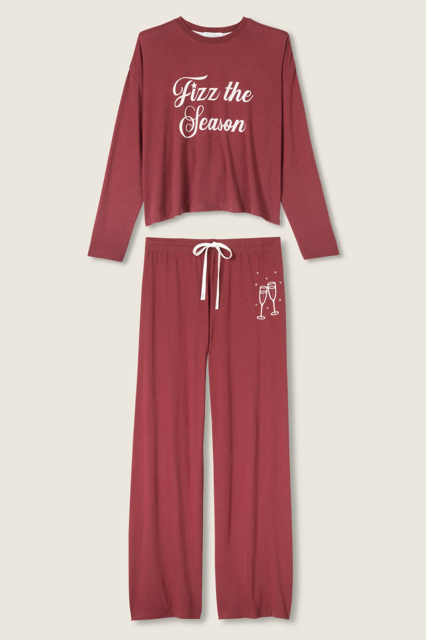 Fizz the Season Long Sleeve Lounge Set