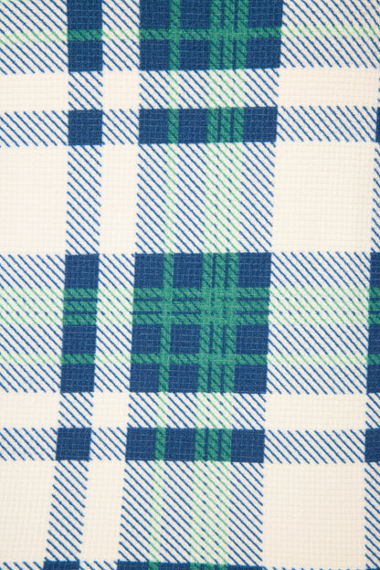 Cozy Life Plaid Velour Thermal Shorts
