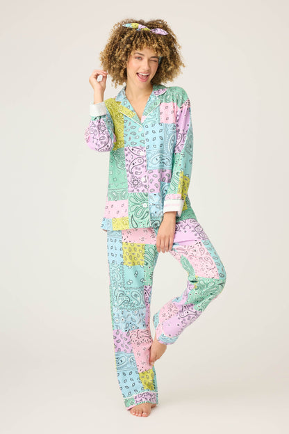 Howdy Honey Paisley 3-Piece Flannel PJ Set