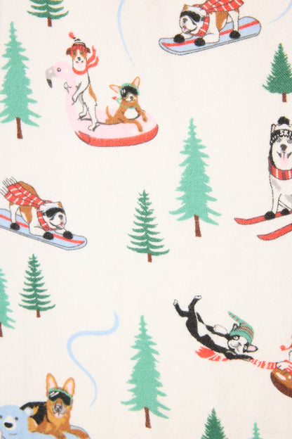 Sleigh All Day 3-Piece Flannel PJ Set