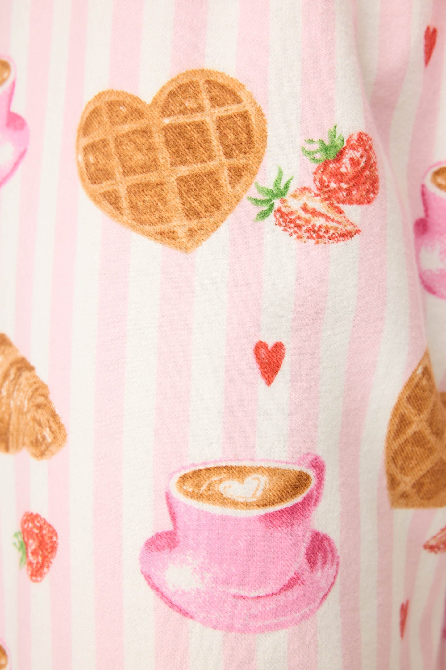 Brunch Club Breakfast Print Flannel Pant