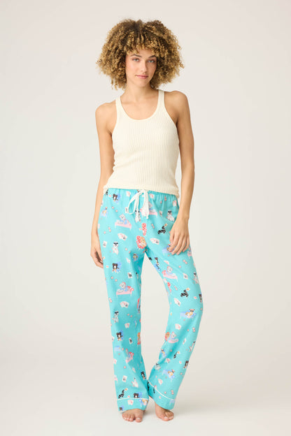 This Is How I Roll Dog Print Flannel Pants