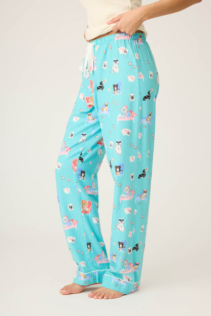 This Is How I Roll Dog Print Flannel Pants