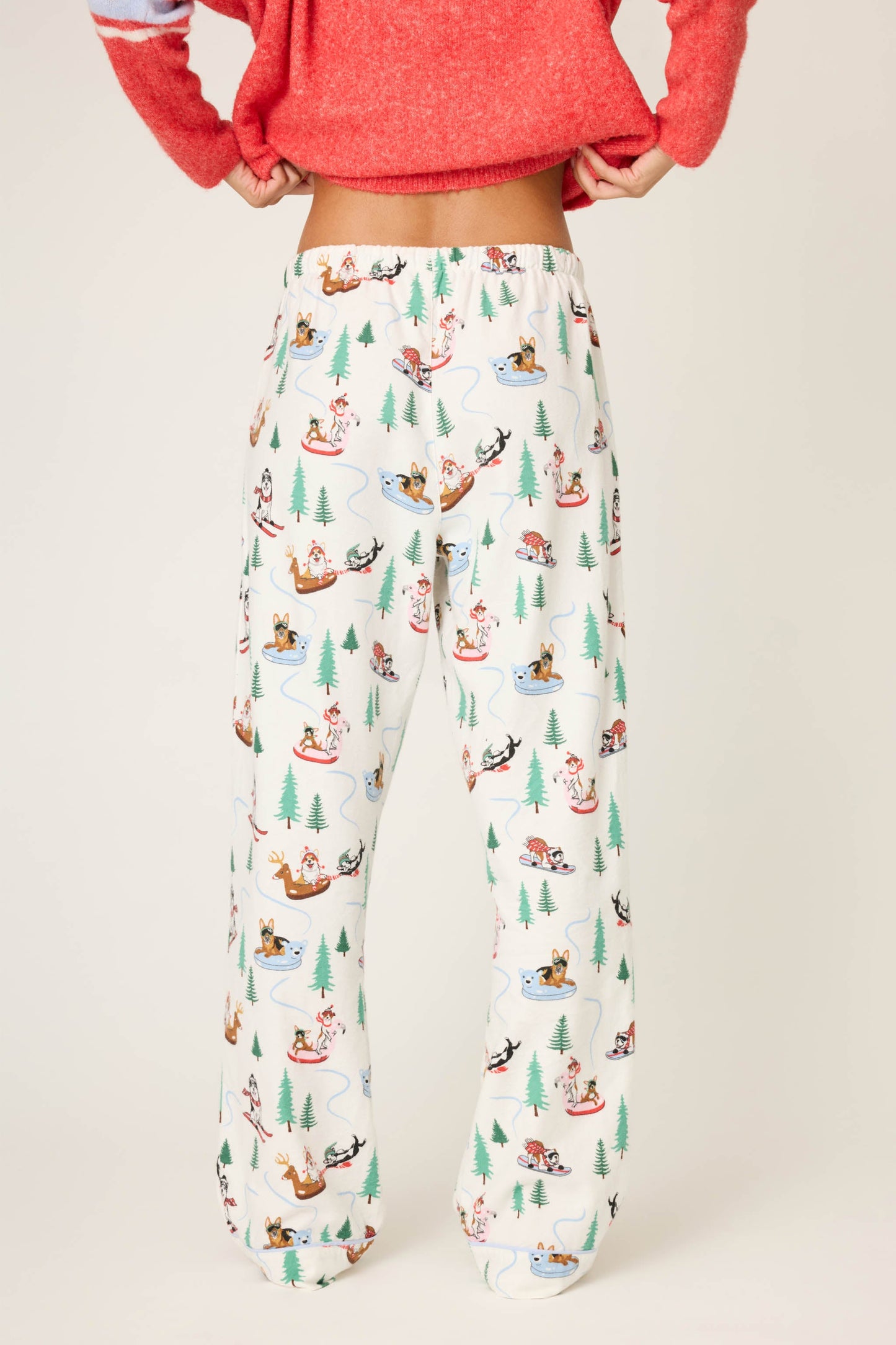 Sleigh All Day Winter Print Flannel Pant