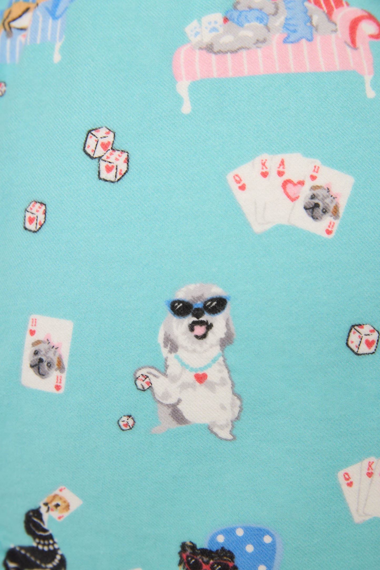 This Is How I Roll Dog Print Flannel Shorts