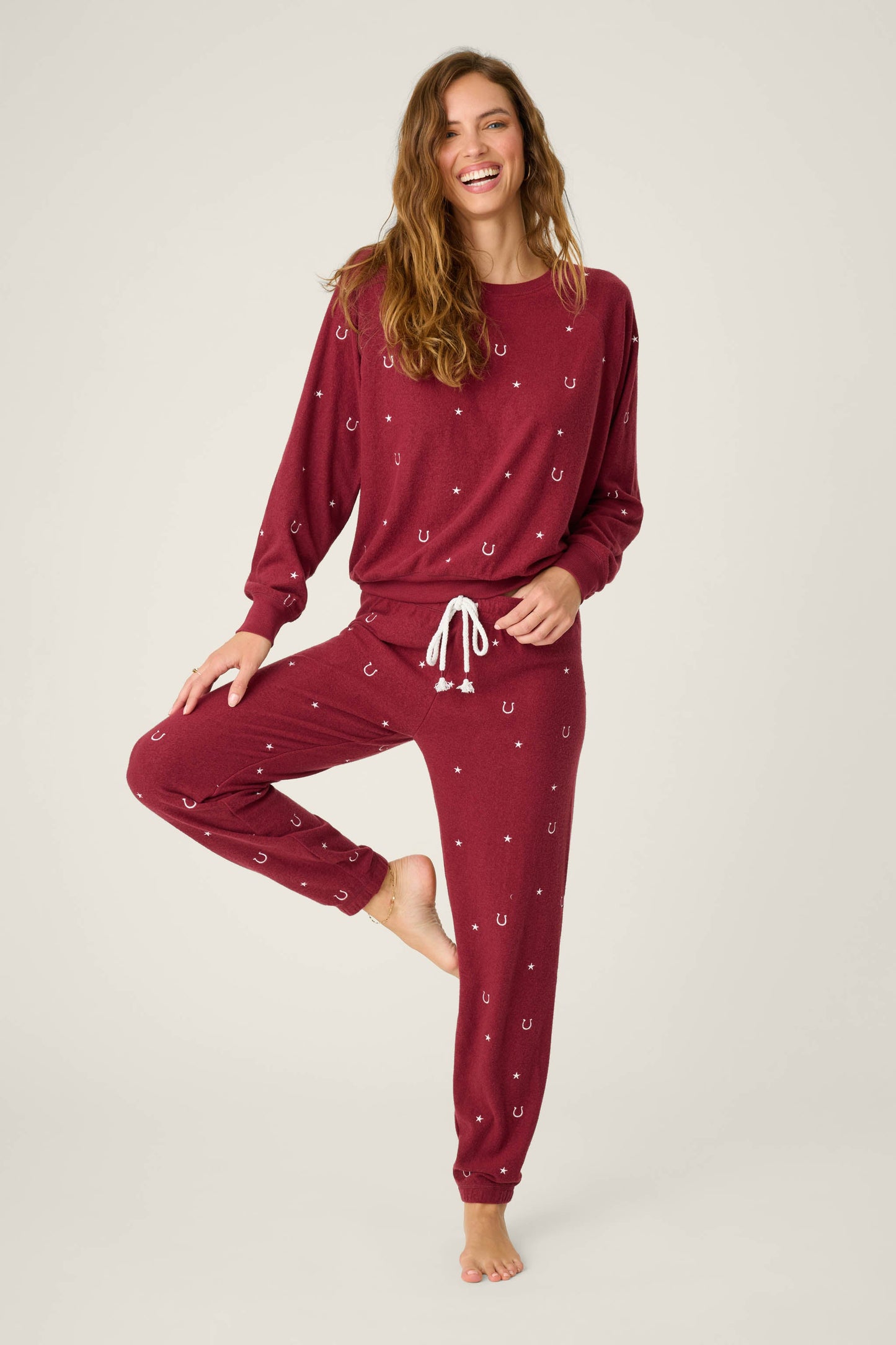 Hold Your Horses Horseshoe Embroidered Sweatshirt