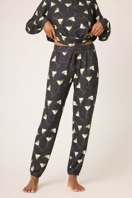 Merrier With A Martini Banded Pants