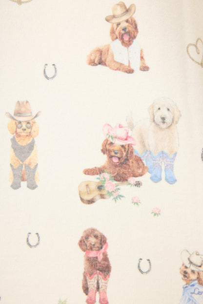Ruff On The Range Dog Print Long Sleeve Top