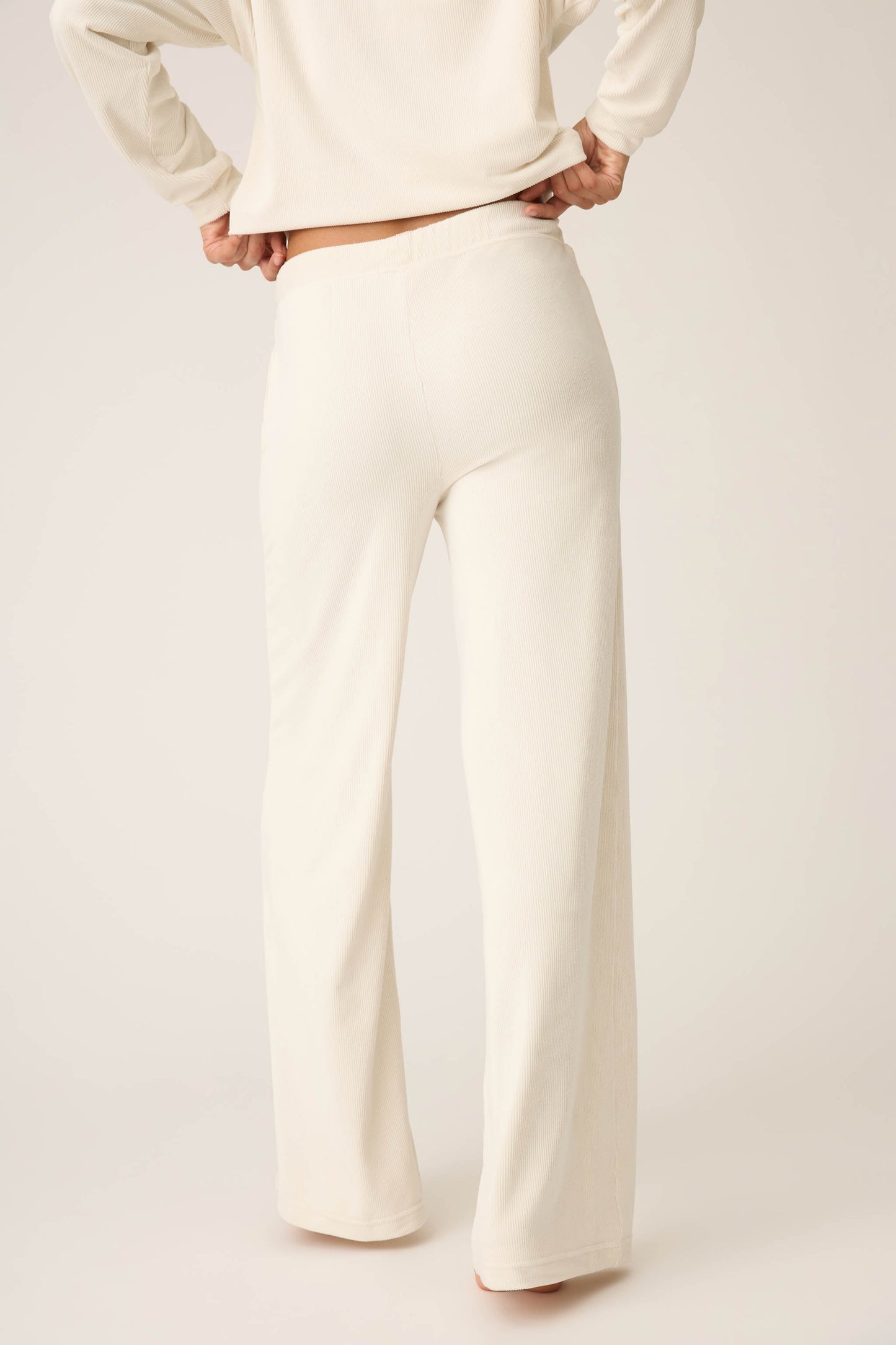 Craving Corduroy Natural Open Leg Pants
