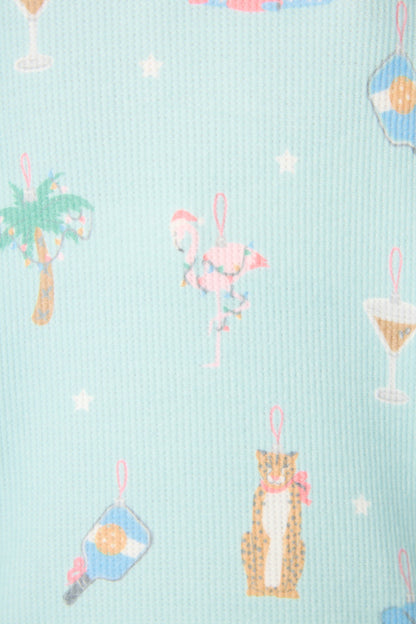 Boyfriend Boxer Ornament Print Shorts Set