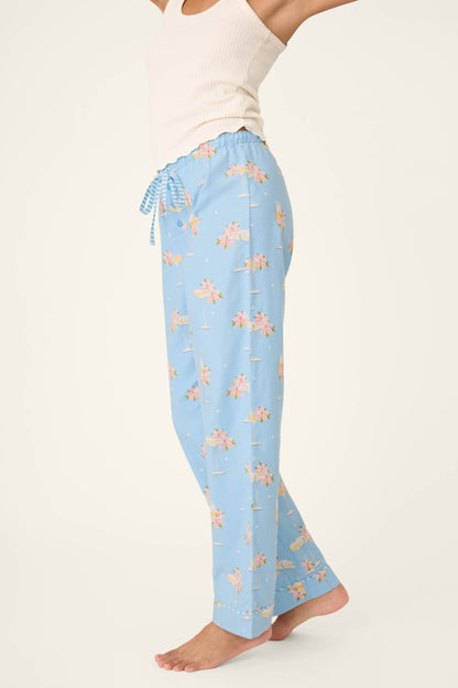 Fizz the Season Open Leg Flannel Pants