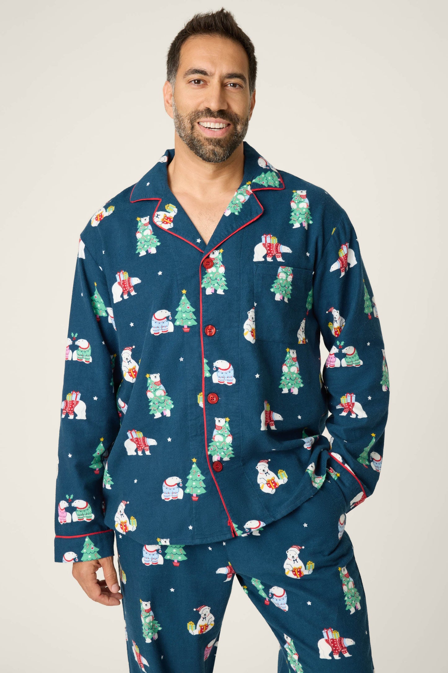 Bearly Awake Mens Flannel PJ Set