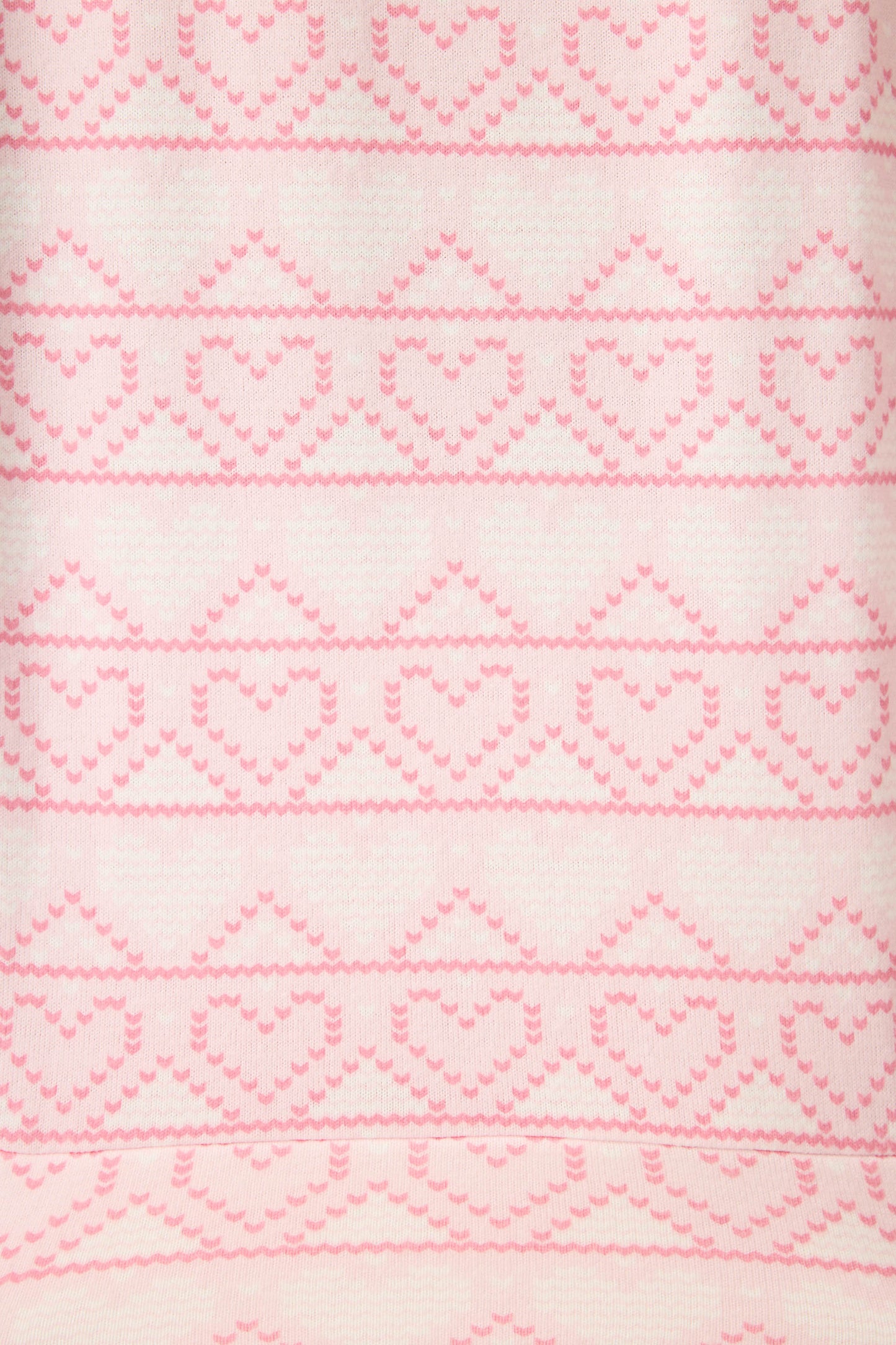 Fairisle Heart Print Peachy PJ Set
