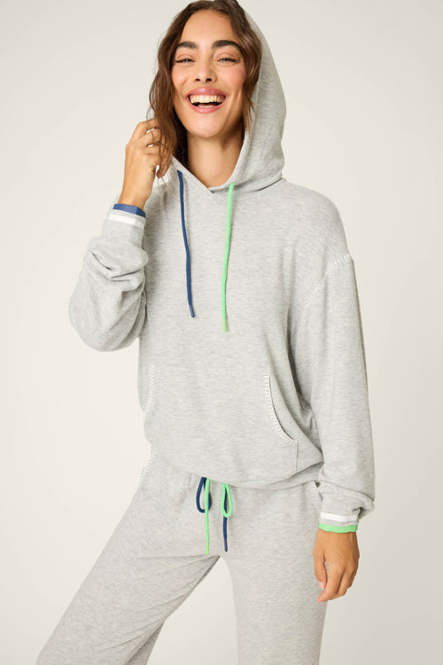 C'est La Vie Heather Grey Hoodie