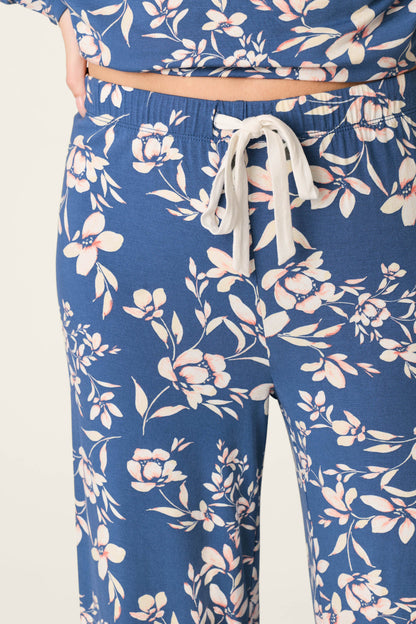 Flora Dreams Twilight Garden Open Leg PJ Pants