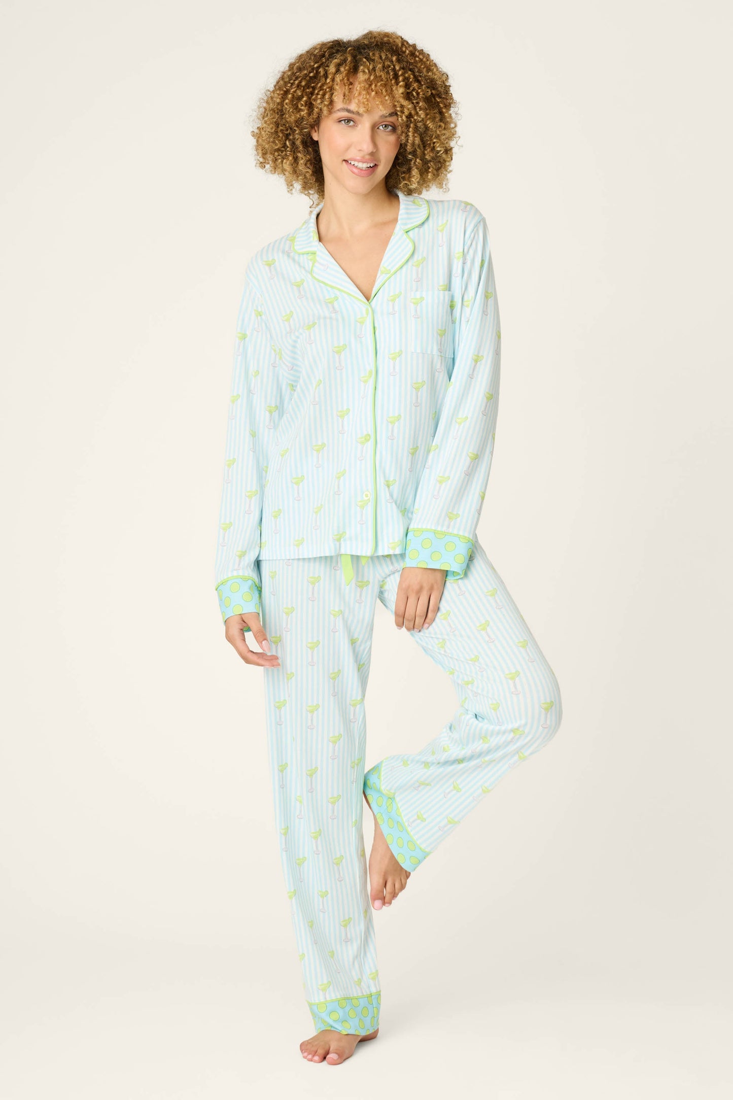 Playful Prints Salty Cadillac Long Sleeve Top