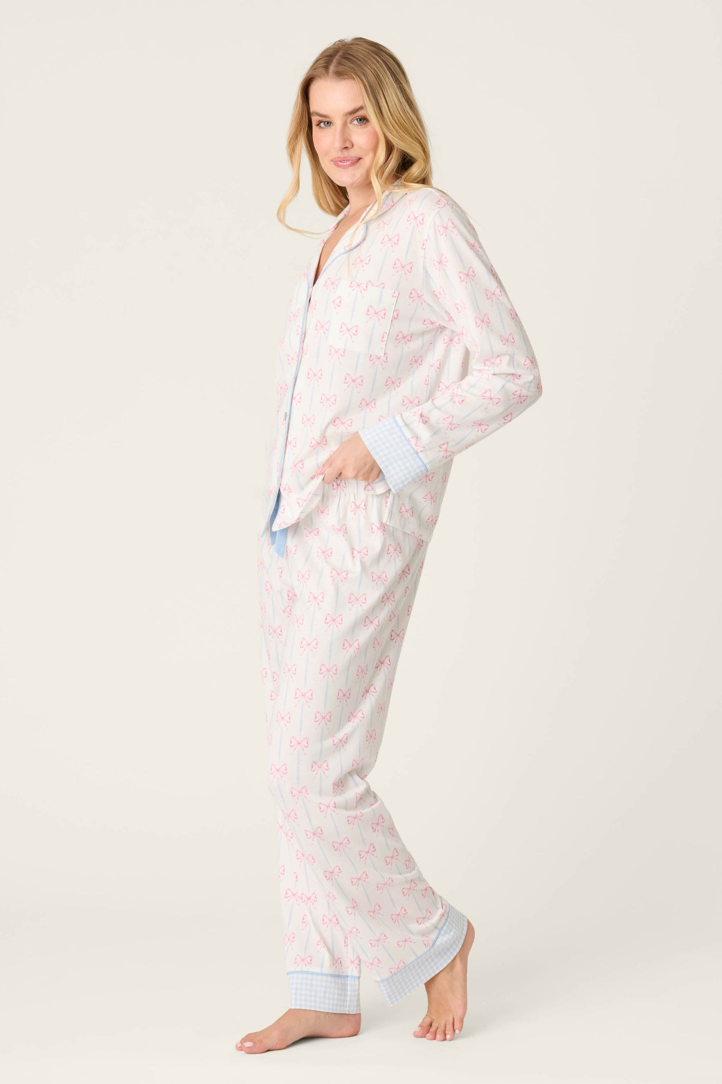 Playful Prints All Wrapped Up Long PJ Set