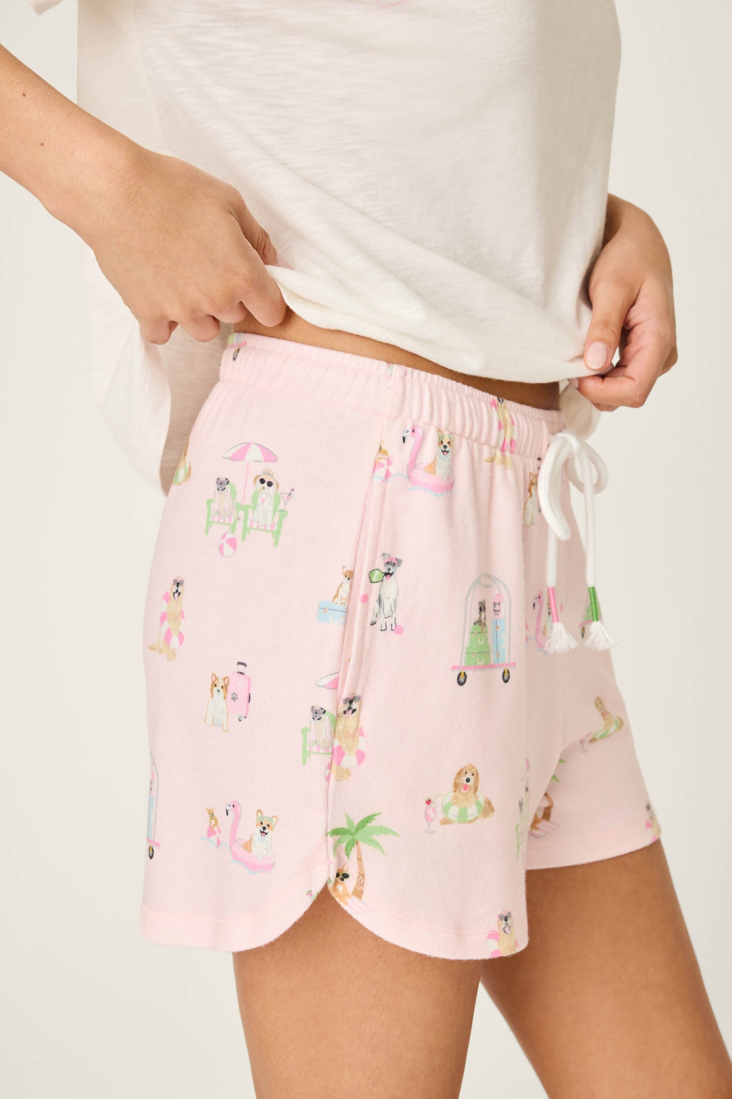 Pupcation Palms Sunnies & Sunshine PJ Shorts