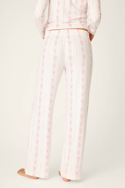 Roses Are Pink Petal Dream Pointelle Open Leg Pants
