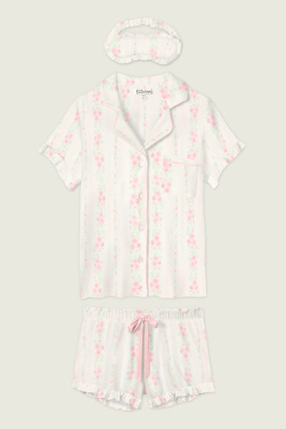 Roses Are Pink Petal Dream Pointelle 3-Piece PJ Set