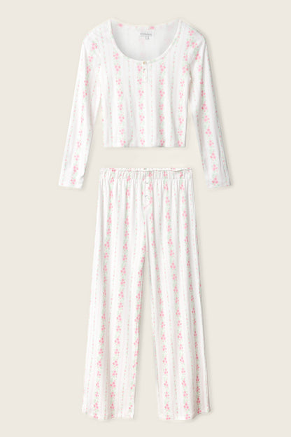 Roses Are Pink Petal Dream Pointelle PJ Set