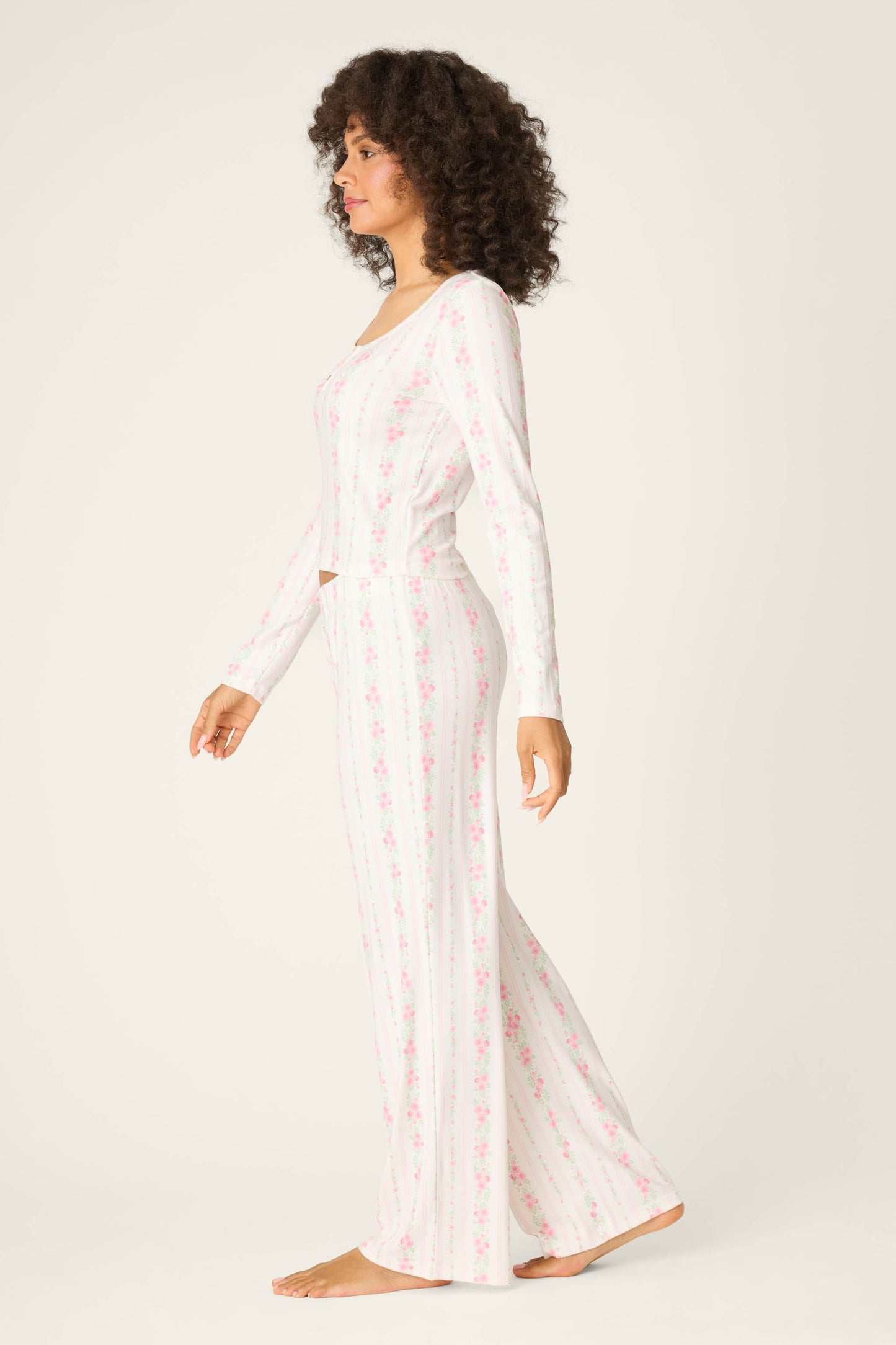 Roses Are Pink Petal Dream Pointelle PJ Set