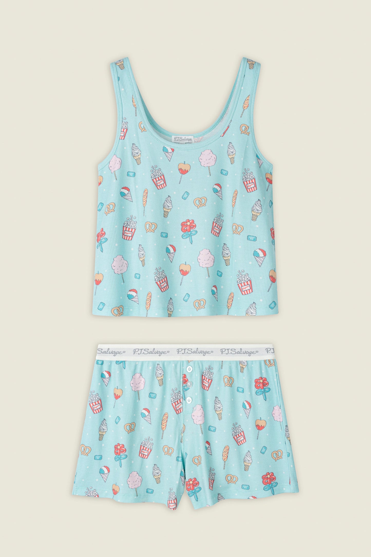 Boyfriend Boxer Boardwalk Bites Short Set