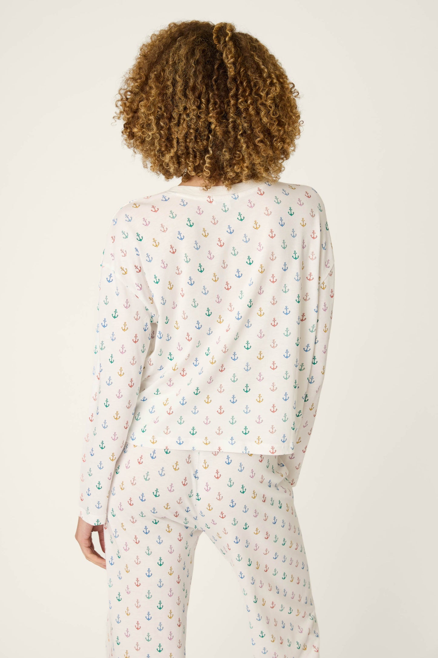 Meet Me By The Sea Anchors Aweigh Long Sleeve Top