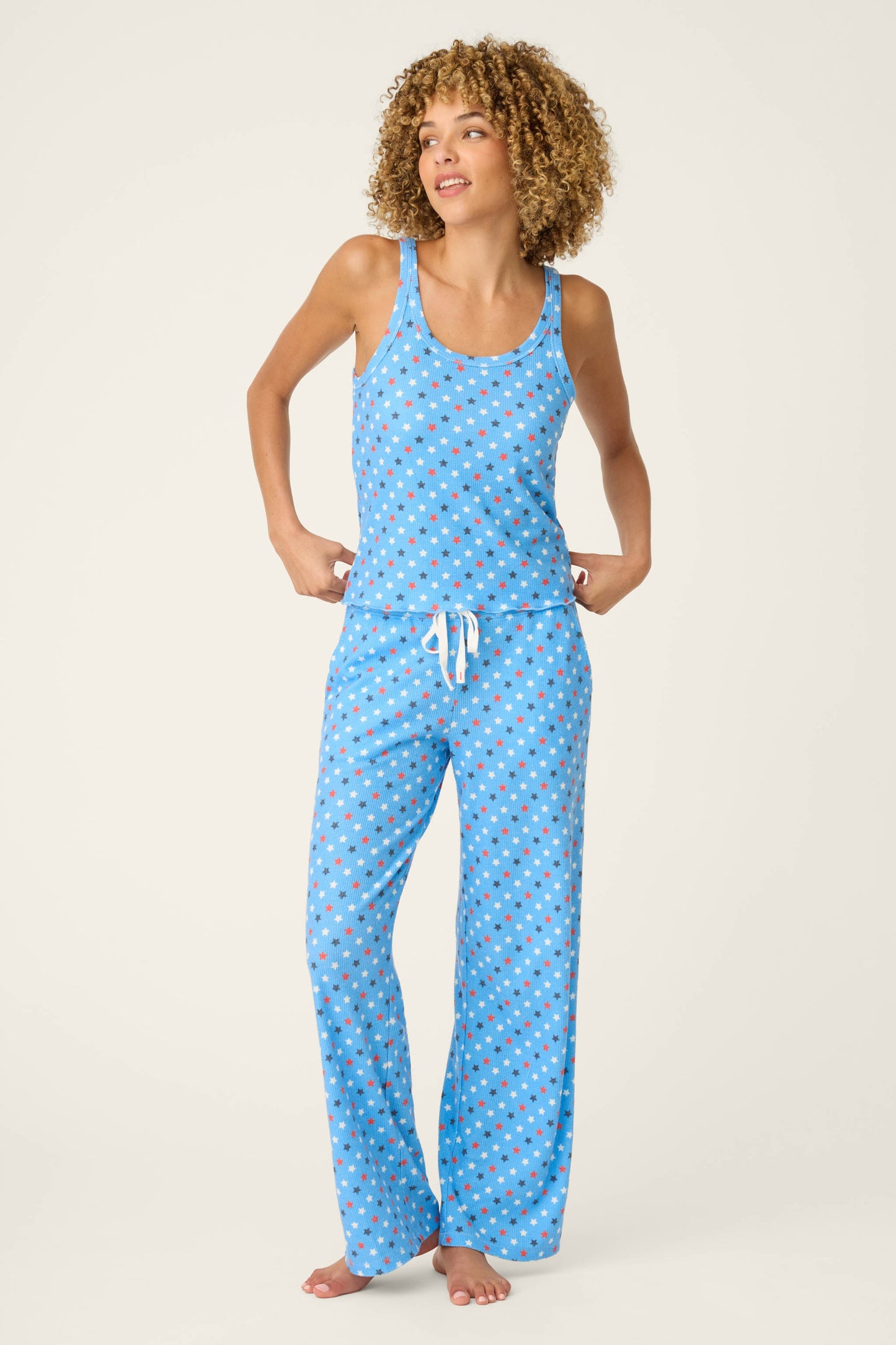 Star Spangled Summer Bay Blue Star Print Cami