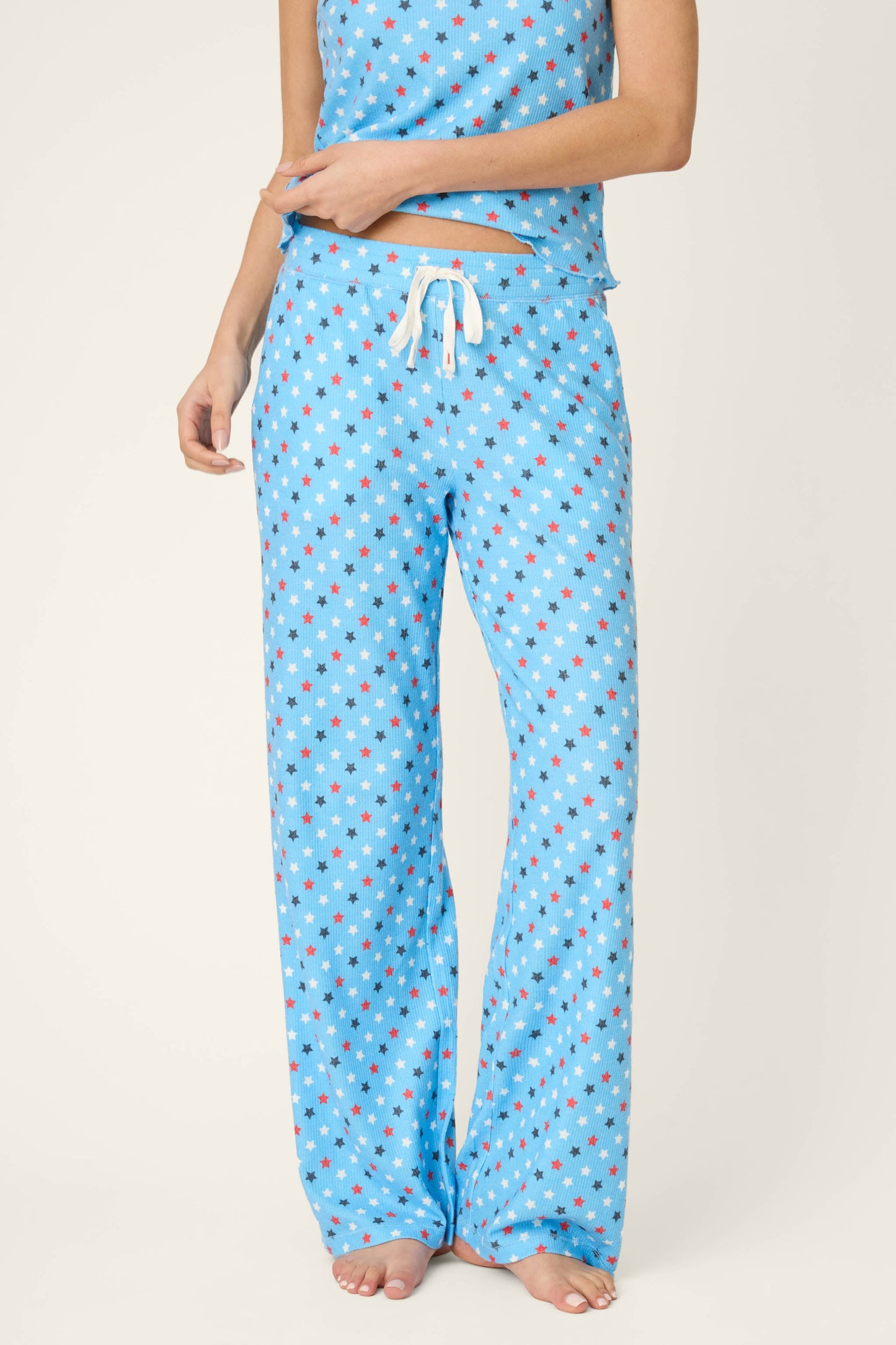Star Spangled Summer Bay Blue Star Print Pajama Pants