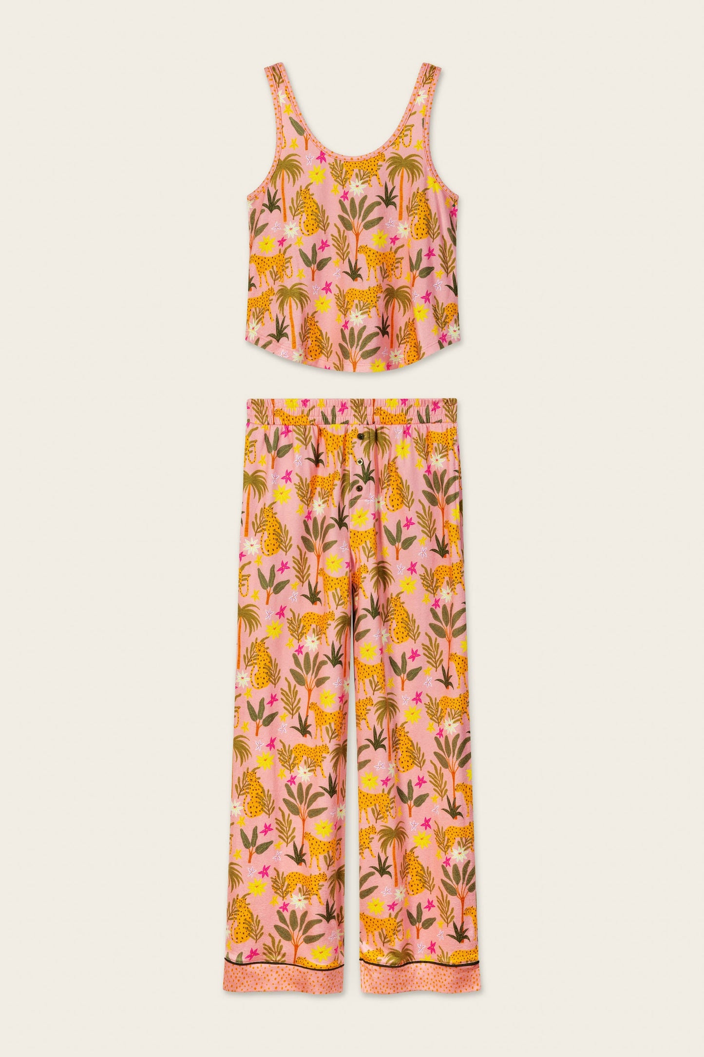 In the Jungle Leopard Safari Long PJ Set